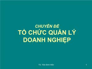 Tổ chức quản lý doanh nghiệp