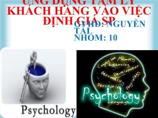 Ứng dụng tâm lý khách hàng vào việc đánh giá sản phẩm