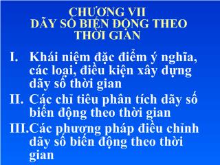 Dãy số biến động theo thời gian