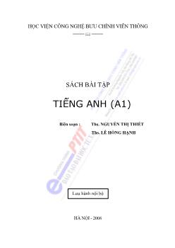 Sách bài tập tiếng Anh (A1)