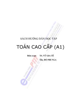 Sách hướng dẫn học tập Toán cao cấp (A1)