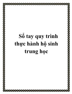 Sổ tay quy trình thực hành hộ sinh trung học