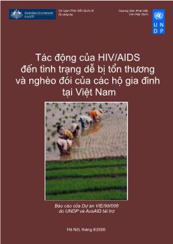 Tác động của HIV/AIDS đến tình trạng dễ bị tổn thương và nghèo đói của các hộ gia đình tại Việt Nam