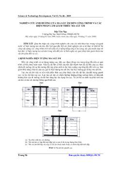 Báo cáo Khoa học Nghiên cứu ảnh hưởng của ma sát âm đến công trình và các biện pháp làm giảm thiểu ma sát âm