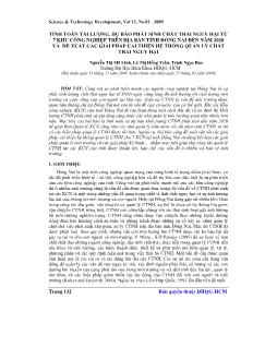 Báo cáo Khoa học Tính toán tải lượng, dự báo phát sinh chất thải nguy hại từ 7 khu công nghiệp trên địa bàn tỉnh Đồng Nai đến năm 2020 và đề xuất các giải pháp cải thiện hệ thống quản lý chất thải nguy hại