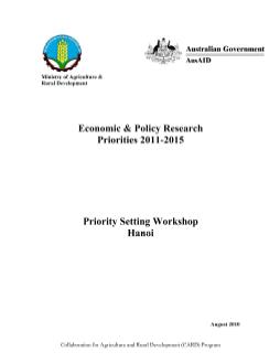 Báo cáo Nghiên cứu khoa học Economic and Policy Research Priorities 2011-2015