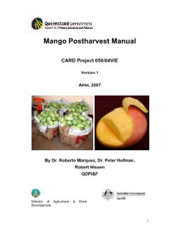 Báo cáo Nghiên cứu khoa học Mango Postharvest Manual
