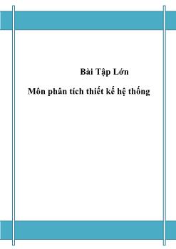 Đề tài Phân tích thiết kế hệ thống Website giới thiệu sản phẩm