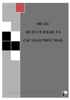 Đồ án Quản lý email và các giao thức mail