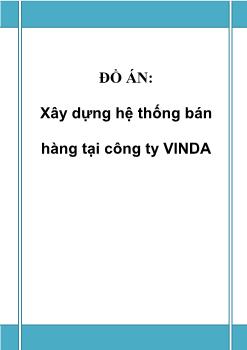 Đồ án Xây dựng hệ thống bán hàng tại công ty VINDA