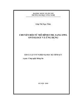 Khóa luận Chuyển đổi từ mô hình uml sang owl ontology và ứng dụng