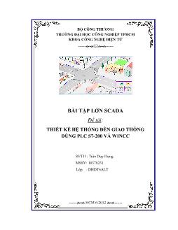 Đề tài Hệ thống SCADA Thiết kế hệ thống đèn giao thông thông minh dùng PLC S7-200 giám sát bằng WINCC