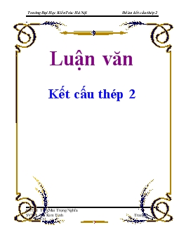 Luận văn Kết cấu thép 2