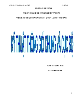 Luận văn Kỹ thuật thông gió chung và cục bộ