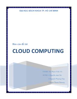 Báo cáo Đề tài cloud computing