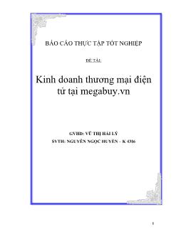 Báo cáo Kinh doanh thương mại điện tử tại megabuy.vn