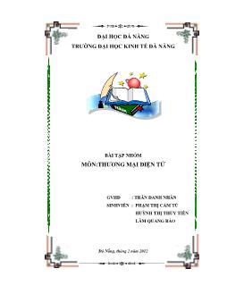 Đề tài Ứng dựng kinh doanh bằng thương mại điện tử của công ty vinagame trong thị trường Đà Nẵng