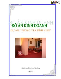 Đồ án Kinh doanh dự án Phòng trà sinh viên