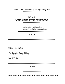 Luận văn Dự án quản lý khách sạn Media