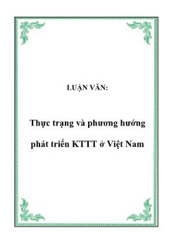 Luận văn Thực trạng và phương hướng phát triển kinh tế thị trường ở Việt Nam