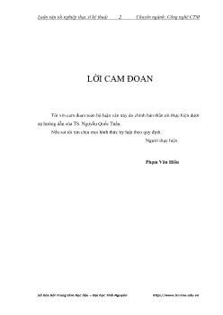 Luận văn Nghiên cứu ảnh hưởng của chế độ cắt đến tuổi bền của dao phay cầu phủ TiAlN khi gia công thép hợp kim CR12MOV