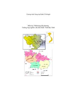 Bài giảng Trường hợp nghiên cứu điển hình: tỉnh Bắc Ninh