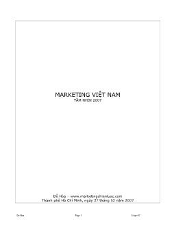 Marketing Việt Nam tầm nhìn 2007