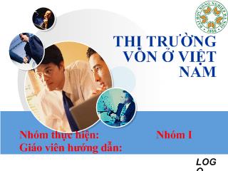 Đề tài Thị trường vốn ở Việt Nam