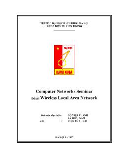 Đề tài Wireless Local Area Network