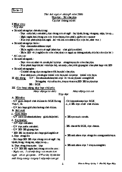 Giáo án lớp 3 môn tập đọc, kể chuyện tuần 1: Câu chuyện cậu bé thông minh