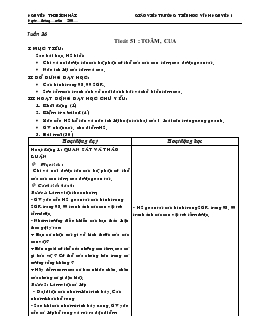 Giáo án lớp 3 tiết 51: Tôm, cua