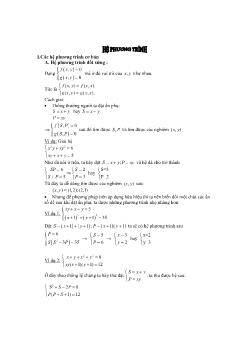 Giáo án lớp 6 môn toán: Hệ phương trình