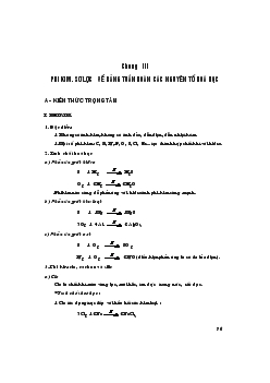 Giáo án lớp 8 môn hóa: Phi kim, sơ lược về bảng tuần hoàn các nguyên tố hóa học