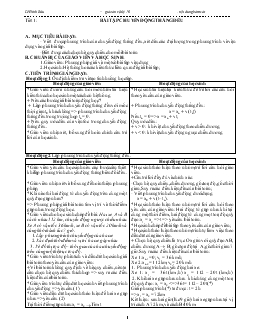 Giáo án Vật lý 10 (Tự chọn)