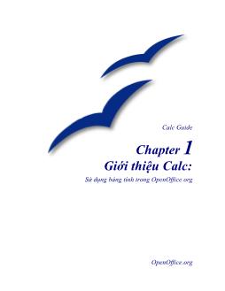 Migration Guide - Chương 1: Giới thiệu Calc - Sử dụng bảng tính trong OpenOffice.org