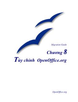 Migration Guide - Chương 8: Tùy chỉnh OpenOffice.org