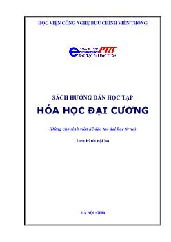 Sách hướng dẫn học tập Hóa học đại cương