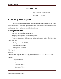 Tìm hiểu về CSS