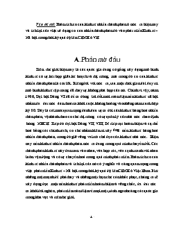 Đề tài Phân tích cơ cấu kinh tế nhiều thành phần ở nước ta hiện nay và ích lợi của việc sử dụng cơ cấu nhiều thành phần đó vào phát triển kinh tế – xã hội trong thời kỳ quá độ lên chủ nghĩa xã hội ở Việt Nam