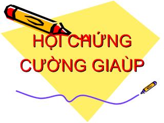 Bài giảng Hội chứng cường giáp