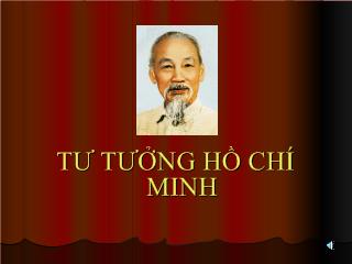Bài giảng  Tìm hiểu tư tưởng Hồ Chí Minh