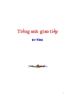 Tiếng anh giao tiếp cơ bản (2)