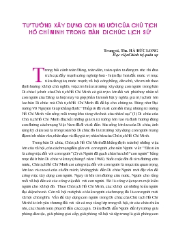 Tư tưởng xây dựng con người của chủ tịch Hồ Chí Minh trong bản di chúc lịch sử