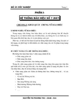 Đồ án Hệ thống báo hiệu số 7 (ss7) - Nguyễn Thị Phương Thu