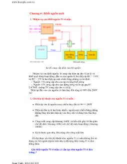 Bài giảng  chương 4: Khối nguồn nuôi