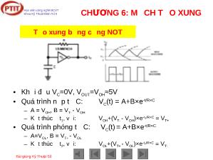 Bài giảng chương 6: Mạch tạo xung