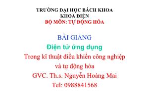 Bài giảng điện tử ứng dụng