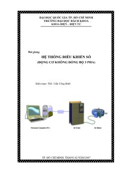 Bài giảng Hệ thống điều khiển số (động cơ không đồng bộ 3 pha)
