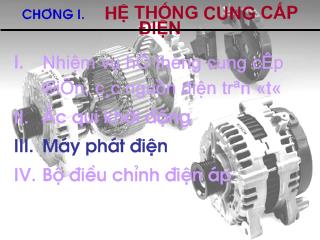 Bài giảng Khái quát hệ thống cung cấp điện