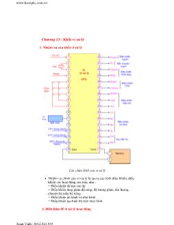 Bài giảng Khối vi xử lý